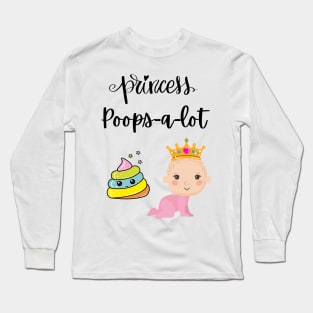 Princess Poops-A-Lot Long Sleeve T-Shirt